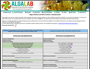 Posters de Algas - Laboratorio de Estudios Algales UDEC - AlgaLAB